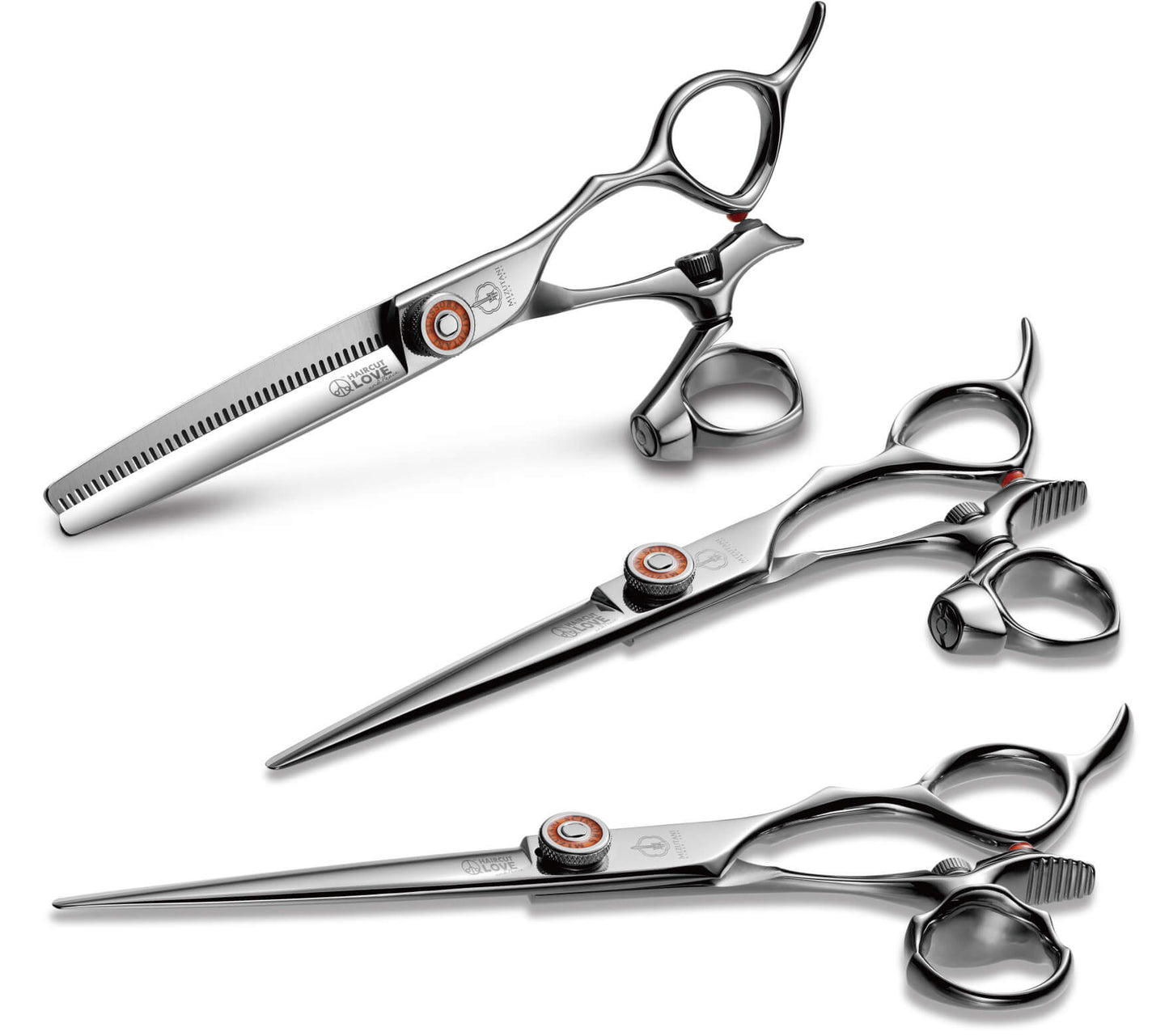 S-Series Orange Collection-
Swivel Thinning scissors